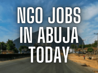 Ngo jobs in Abuja Today