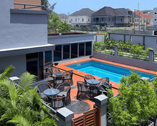 The Swimming Pool and Outdoor Lounge at Jamari Residences