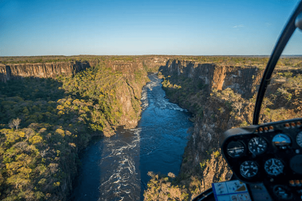 Helicopter Ride Over Victoria Falls