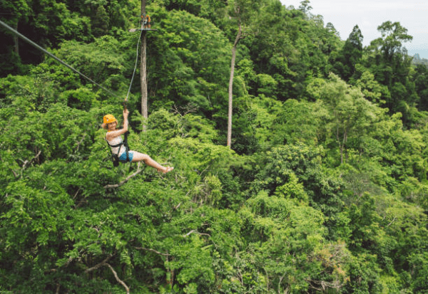 Zip-lining