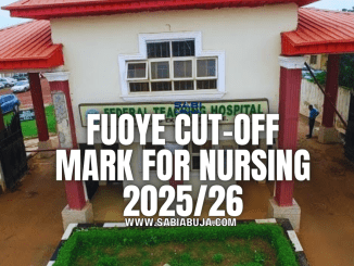 FUOYE Nursing Cut-Off Mark