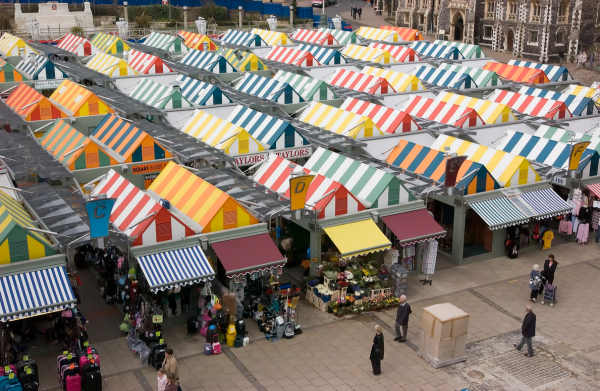 The Lanes and Norwich Market