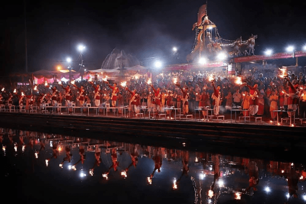 Magical Ganga Aarti at Triveni Ghat