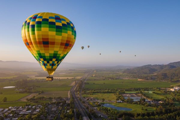 Hot Air Balloon Ride Over the Valley
