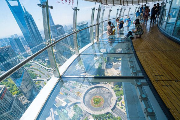 Skywalk at Oriental Pearl Tower