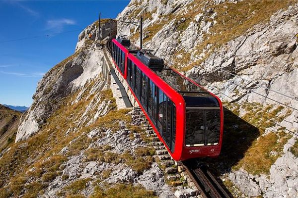 World’s Steepest Cogwheel Railway to Mount Pilatus
