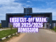 EBSU Cut-Off Mark