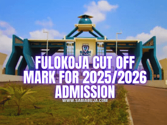 FULOKOJA Cut Off Mark for 2025/2026 Admission