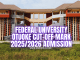 Federal University Otuoke Cut-Off Mark