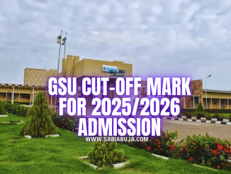 Gombe State University Cut-Off Mark