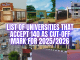 Universities That Accept 140 Cut-Off 