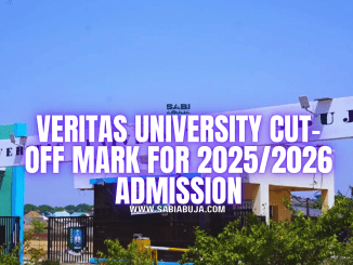 Veritas University Cut-Off Mark