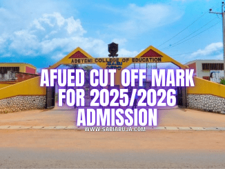 AFUED Cut Off Mark