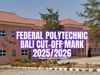 Federal Polytechnic Bali Cut-Off Mark
