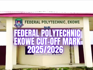 Federal Polytechnic Ekowe Cut-Off Mark 2025/2026