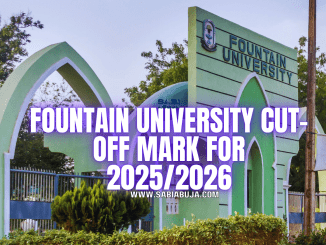 Fountain University Cut-Off Mark