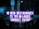 New Restaurants to Try in Lagos