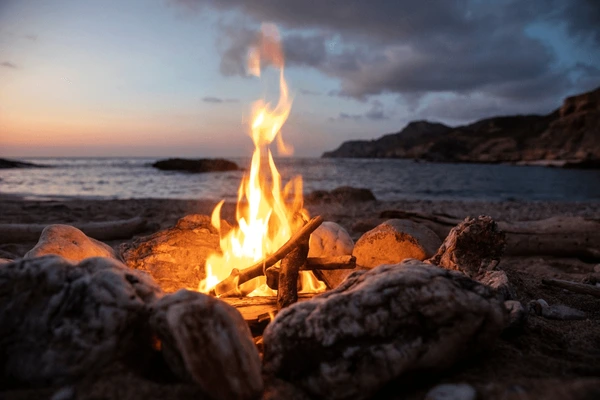 Sunset Picnic or Beach Bonfire