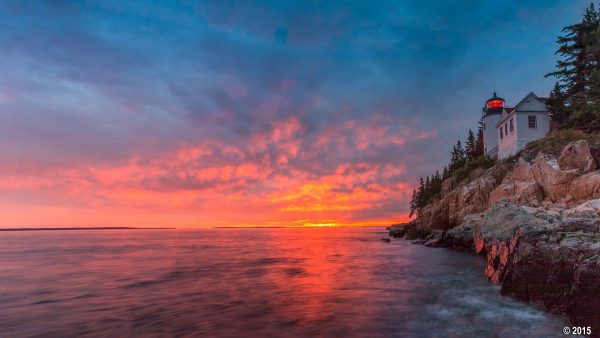 Sunset at Bass Harbor Head Lighthouse