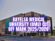Bayelsa Medical University Cut Off Mark