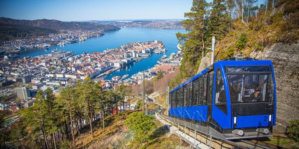Fløibanen Funicular to Mount Fløyen