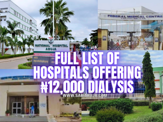 Hospitals Offering ₦12,000 Dialysis