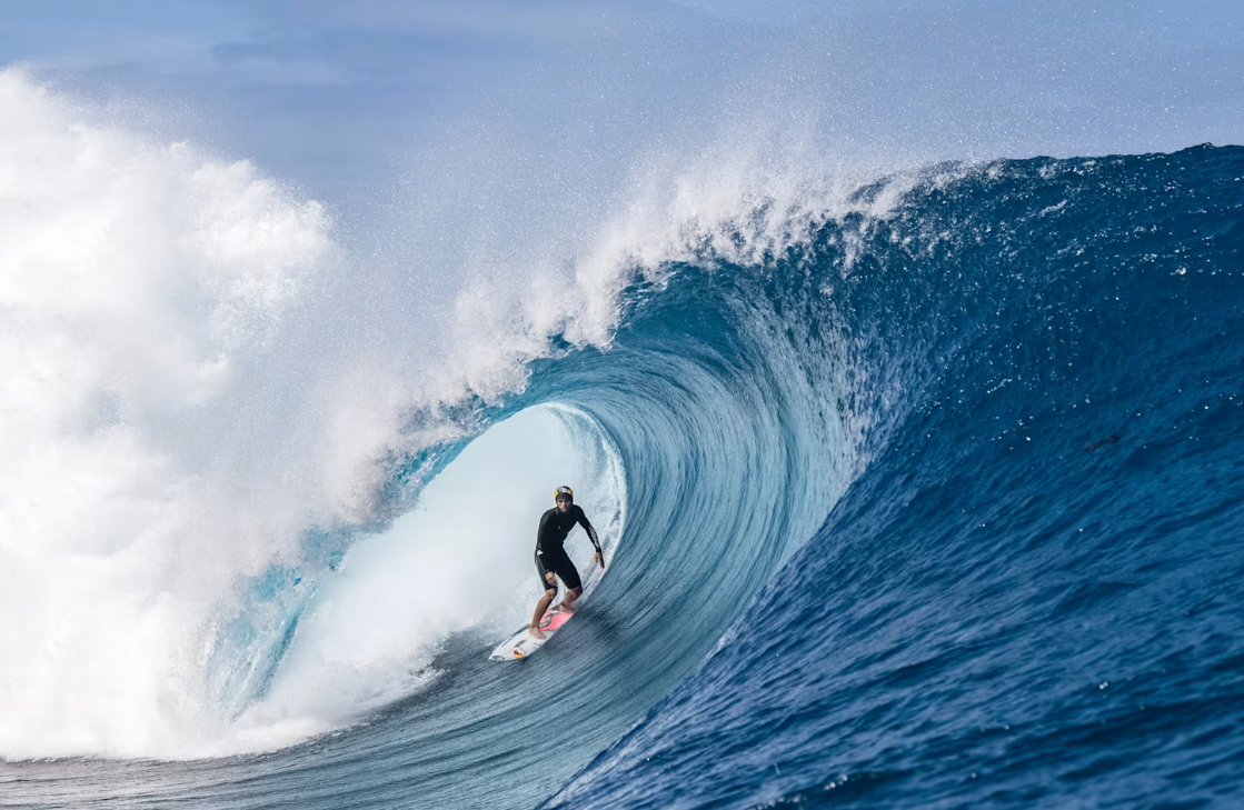 Surfing at Teahupo’o