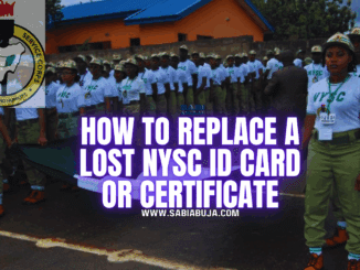 Lost NYSC ID Card or Certificate