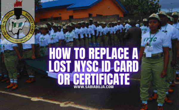 Lost NYSC ID Card or Certificate