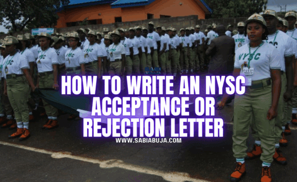 NYSC Acceptance or Rejection Letter