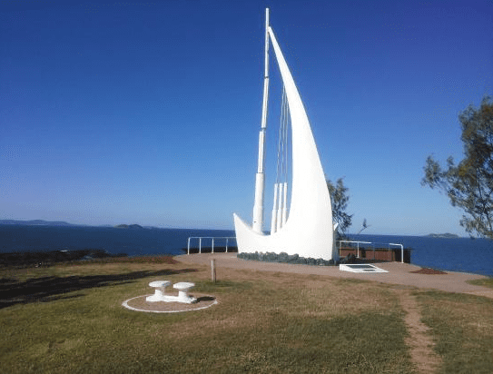 Singing Ship Monument in Emu Park