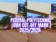 Federal Polytechnic Idah Cut-Off Mark 2025/2026