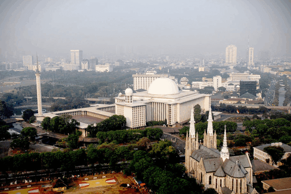 Istiqlal Mosque and Jakarta Cathedral