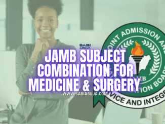 JAMB Subject Combination for Medicine