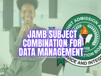 JAMB Subject Combination for Data Management
