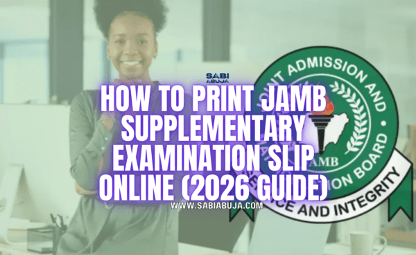 How to Print JAMB Supplementary Examination Slip Online (2026 Guide)