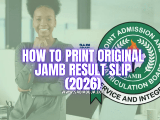 How to Print Original JAMB Result Slip 2026