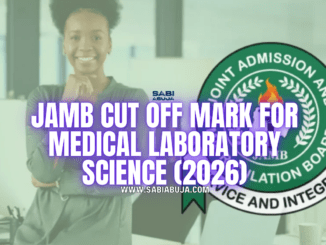 JAMB Cut Off Mark for Medical Laboratory Science 2026