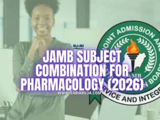JAMB Subject Combination for Pharmacology 2026