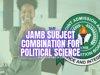 JAMB Subject Combination for Political Science